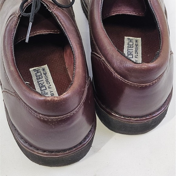 Florsheim Comfortech Mens 12 D Burgundy Leather Oxford Dress Shoes Vibram 70327 main image 7